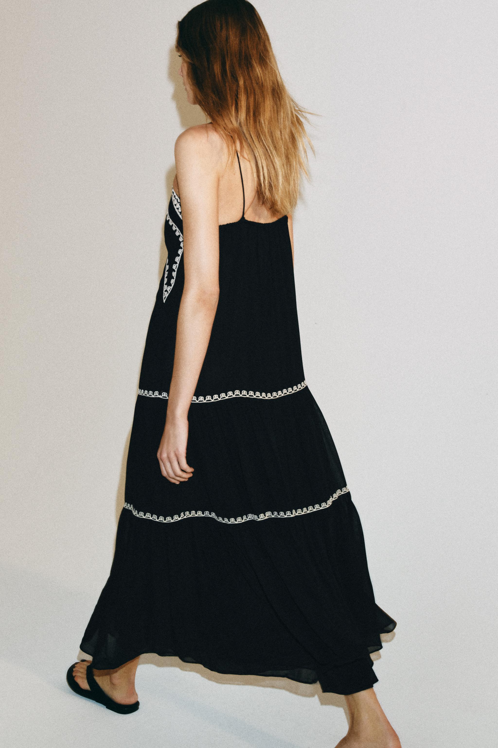 ZW COLLECTION EMBROIDERED LONG DRESS